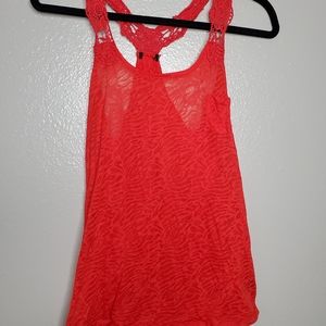 Red sleeveless tops for women
